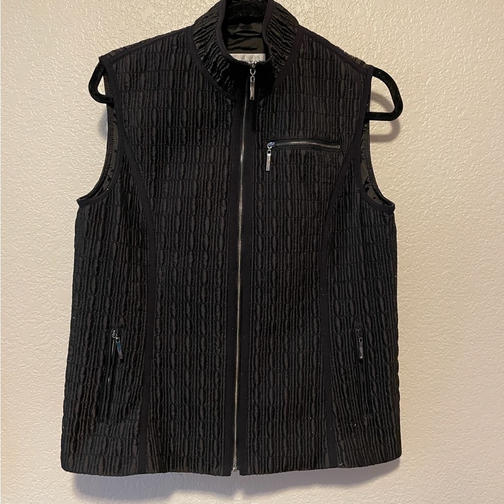 Pendleton Quilted Lightweight Black Zippered Puff… - image 1